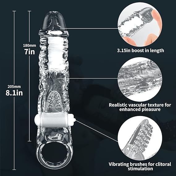 VoltRage Extend & Vibrate Penis Sleeve-1
