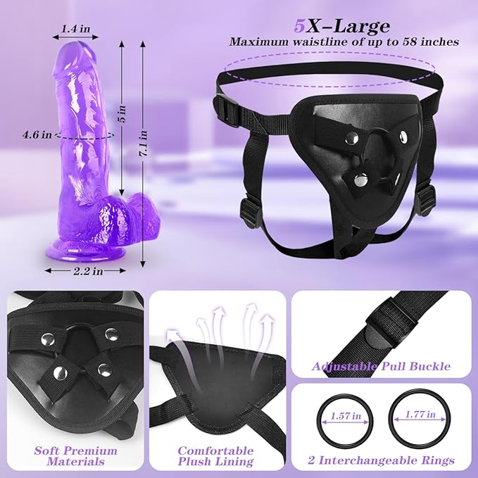 Dynamic Pleasure Strap-On Dildo-4