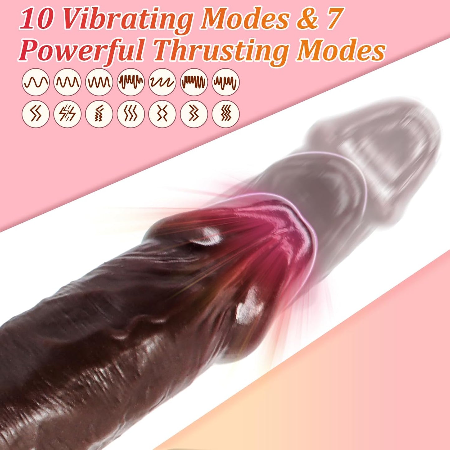 DuskLoom Vibrating Thrusting Dildo Vibrator-1