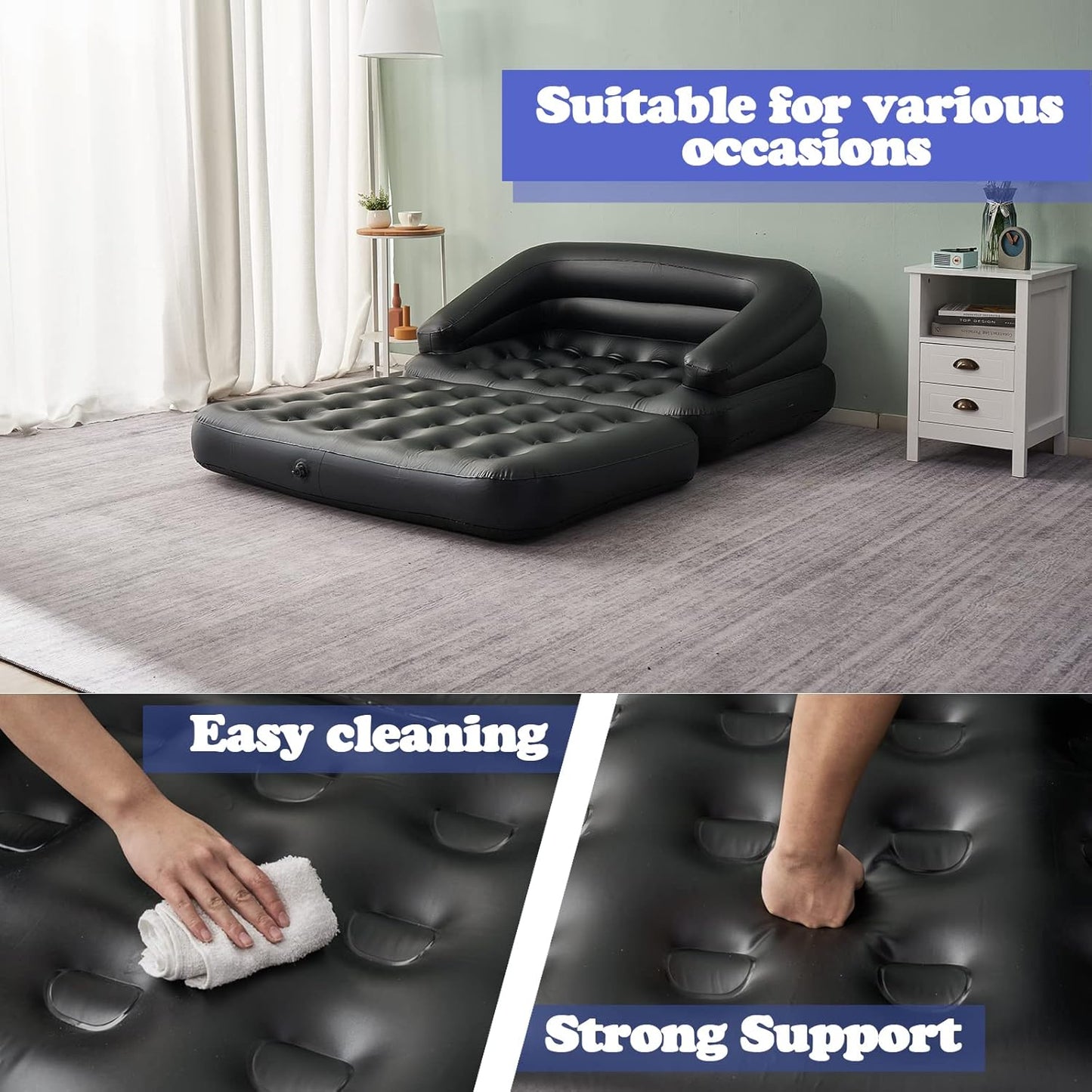 LoversNest Inflatable 2-in-1 Sex Position Couch & Sofa-3