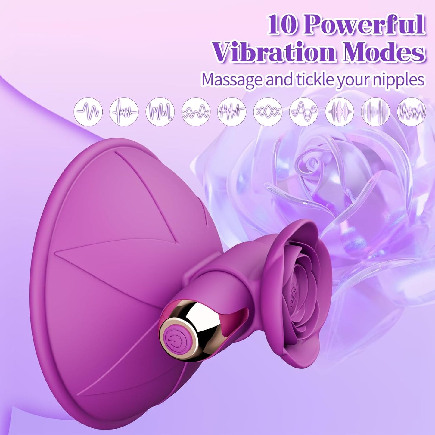 SilkenGlow Nipple Stimulation Vibrating Clamps-2