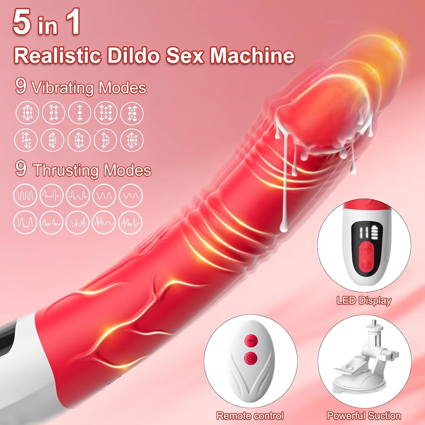 RefinedEdge Thrusting Dildo Sex Machine-1