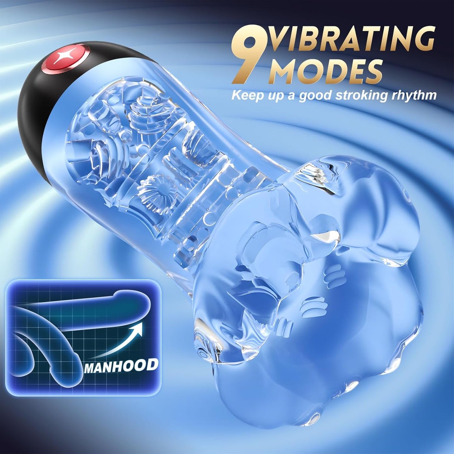 VibeView App-Controlled Transparent Stroker-2