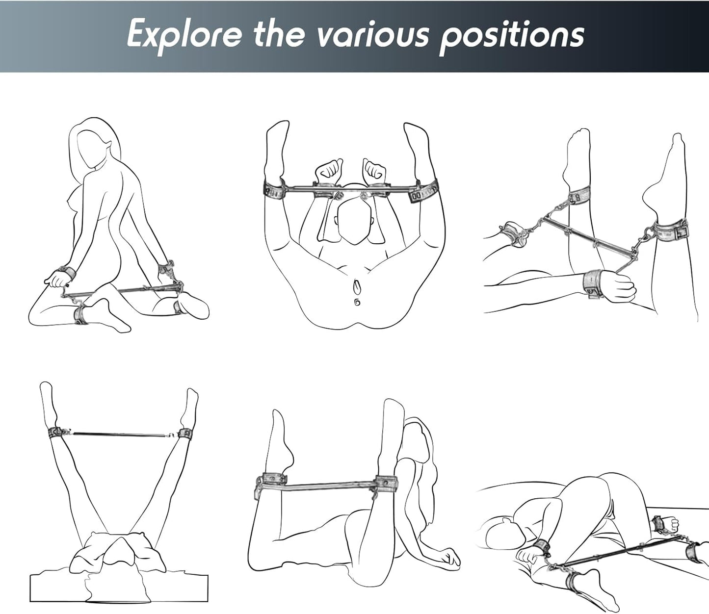 Intimate Couples Bondage Restraint Set-1