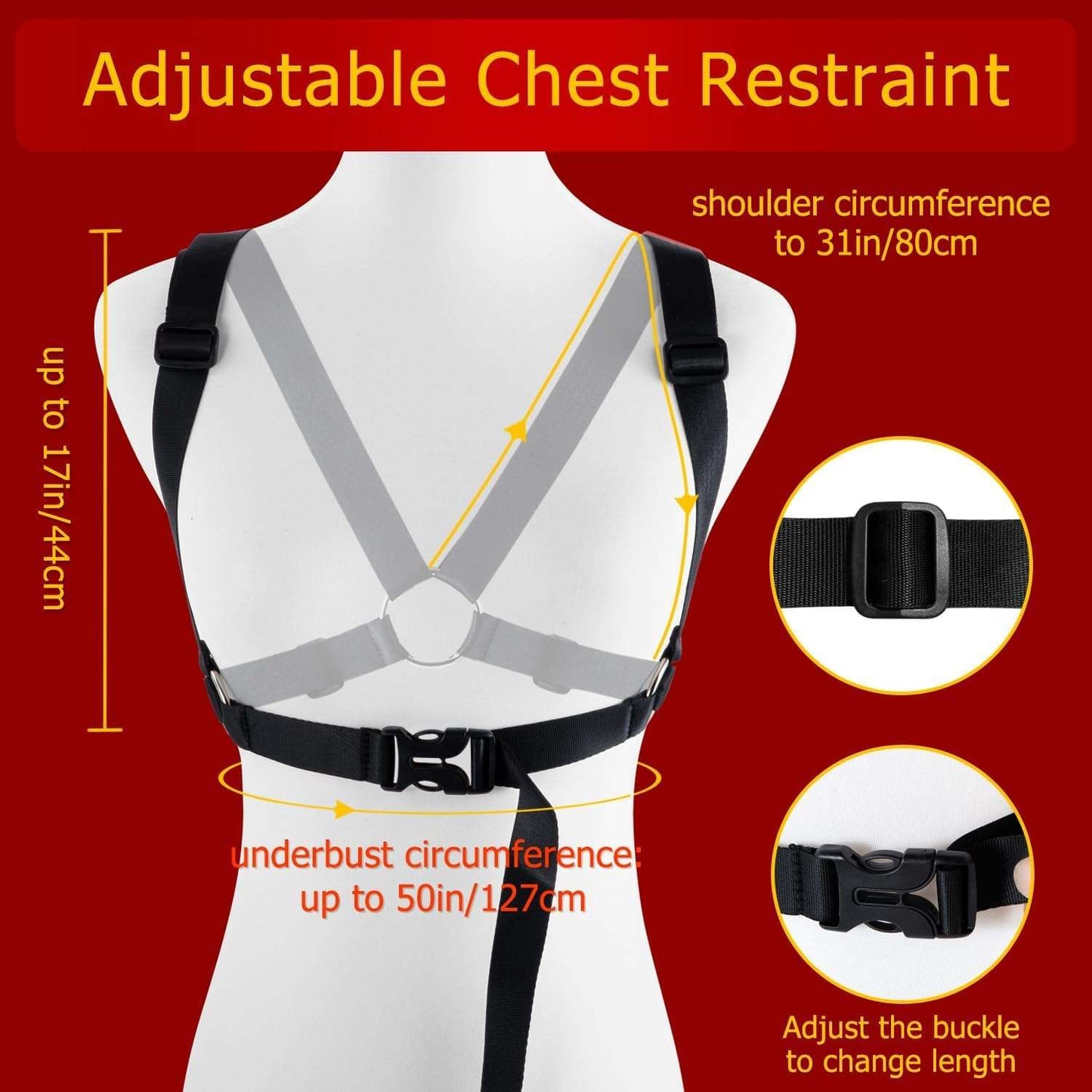 Triple-Point BDSM Restraint Set for Chest, Hands & Ankles-4
