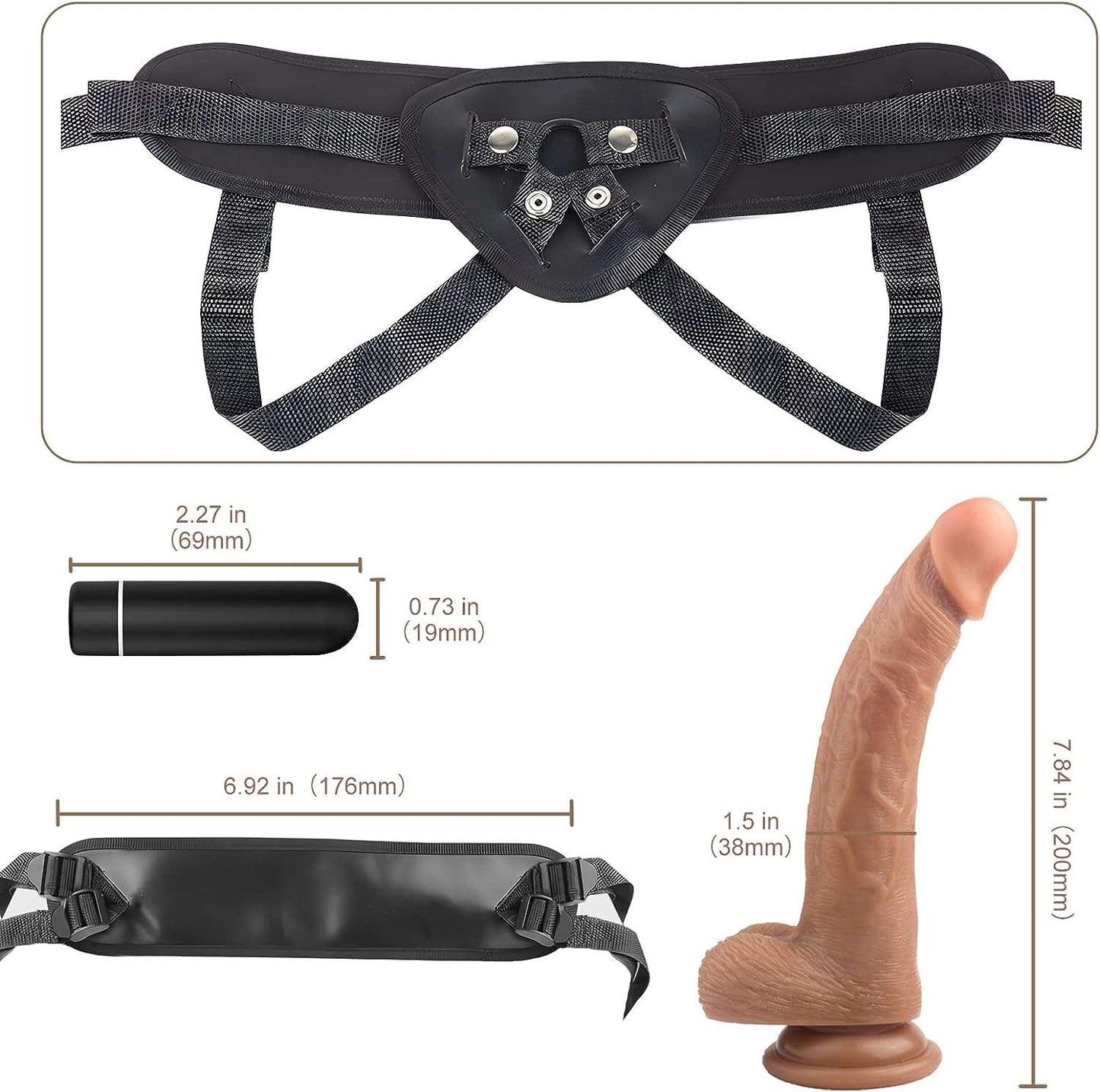 Comfort Fit Wearable Bullet Vibrator Strap-On-4