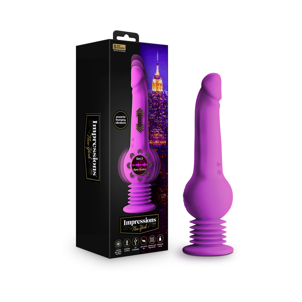Impressions New York Gyroquake Dildo Purple-0