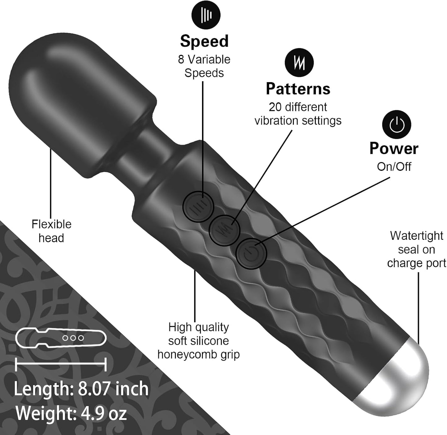 PulseWand Clitoral Stimulation Vibrator-1