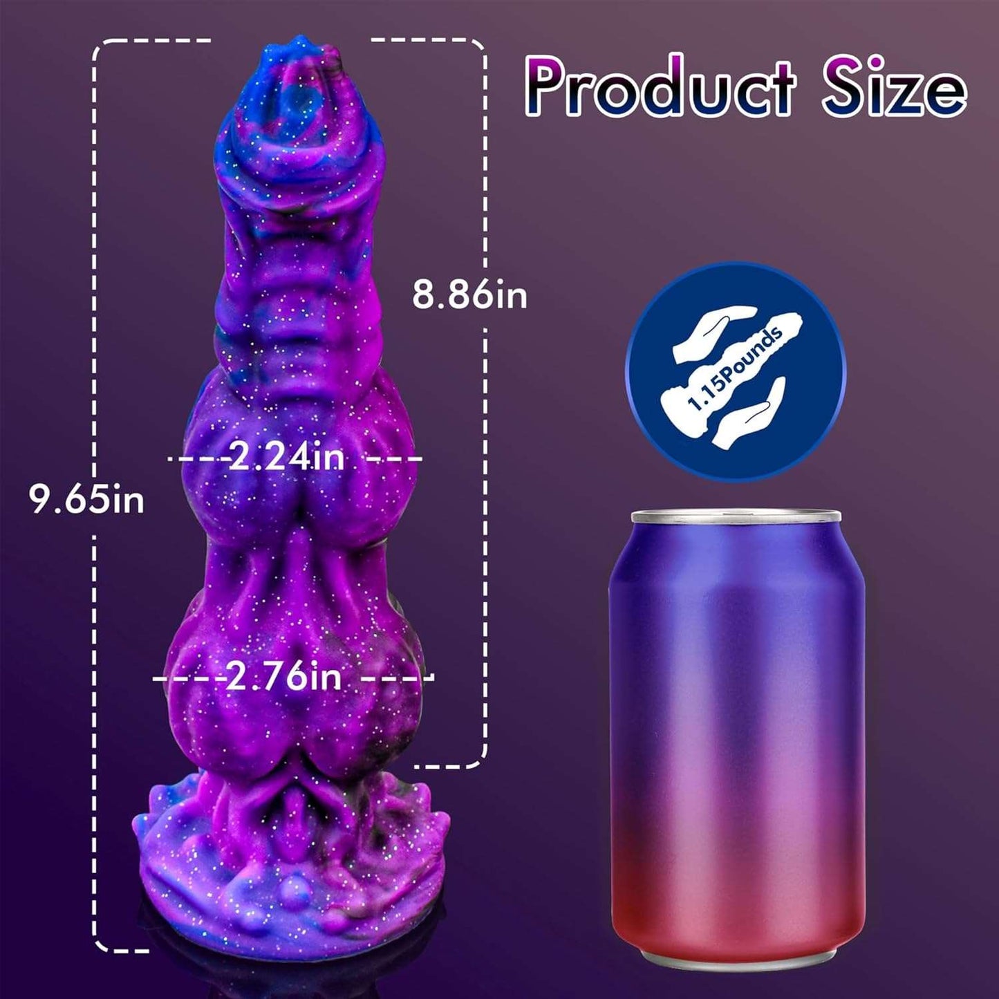PureEden 9.6" Monster Fantasy Dildo-3