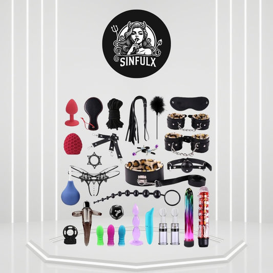 30-Piece Complete BDSM Sex Play Kit-0