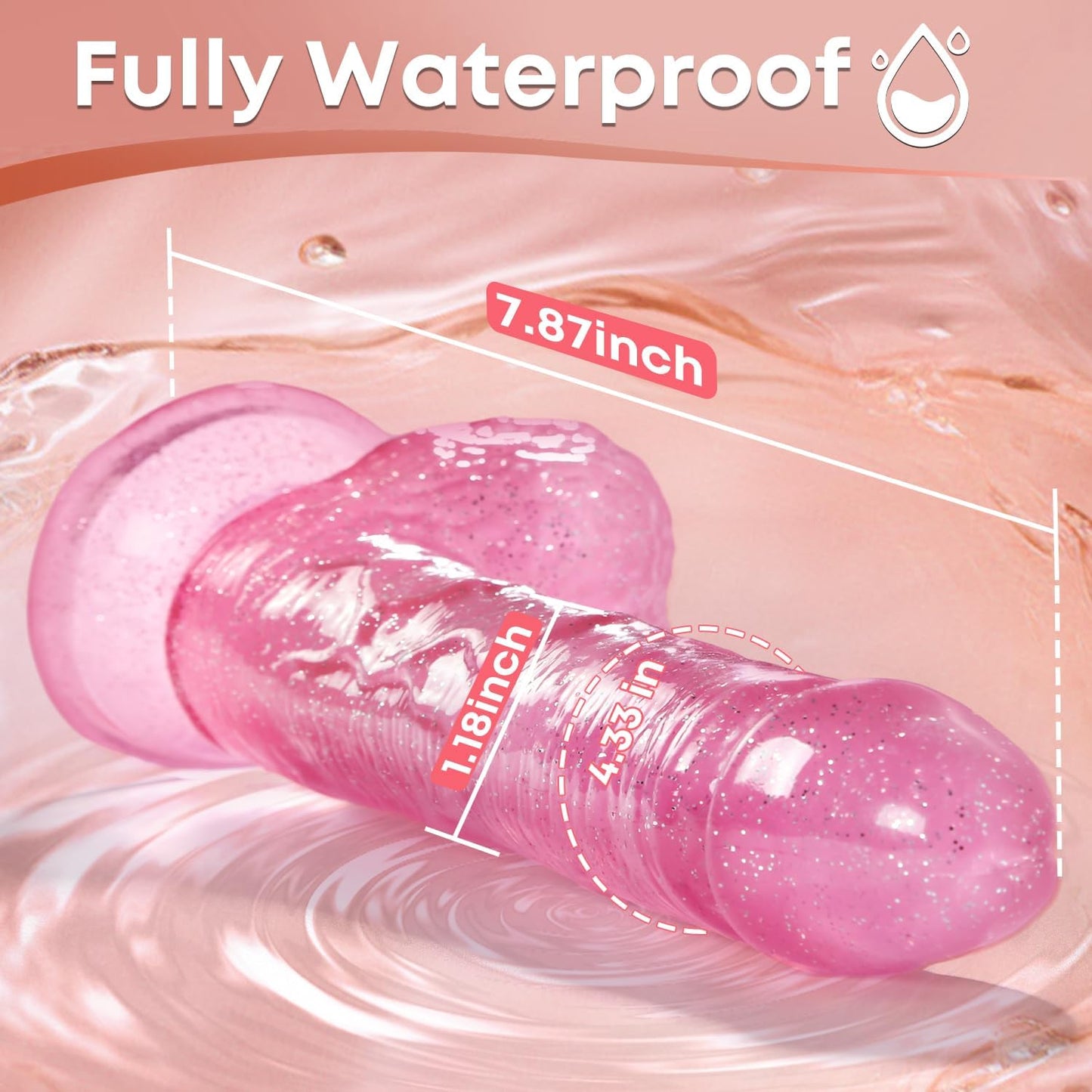 PleasureReach 7.9-Inch Realistic Dildo-2