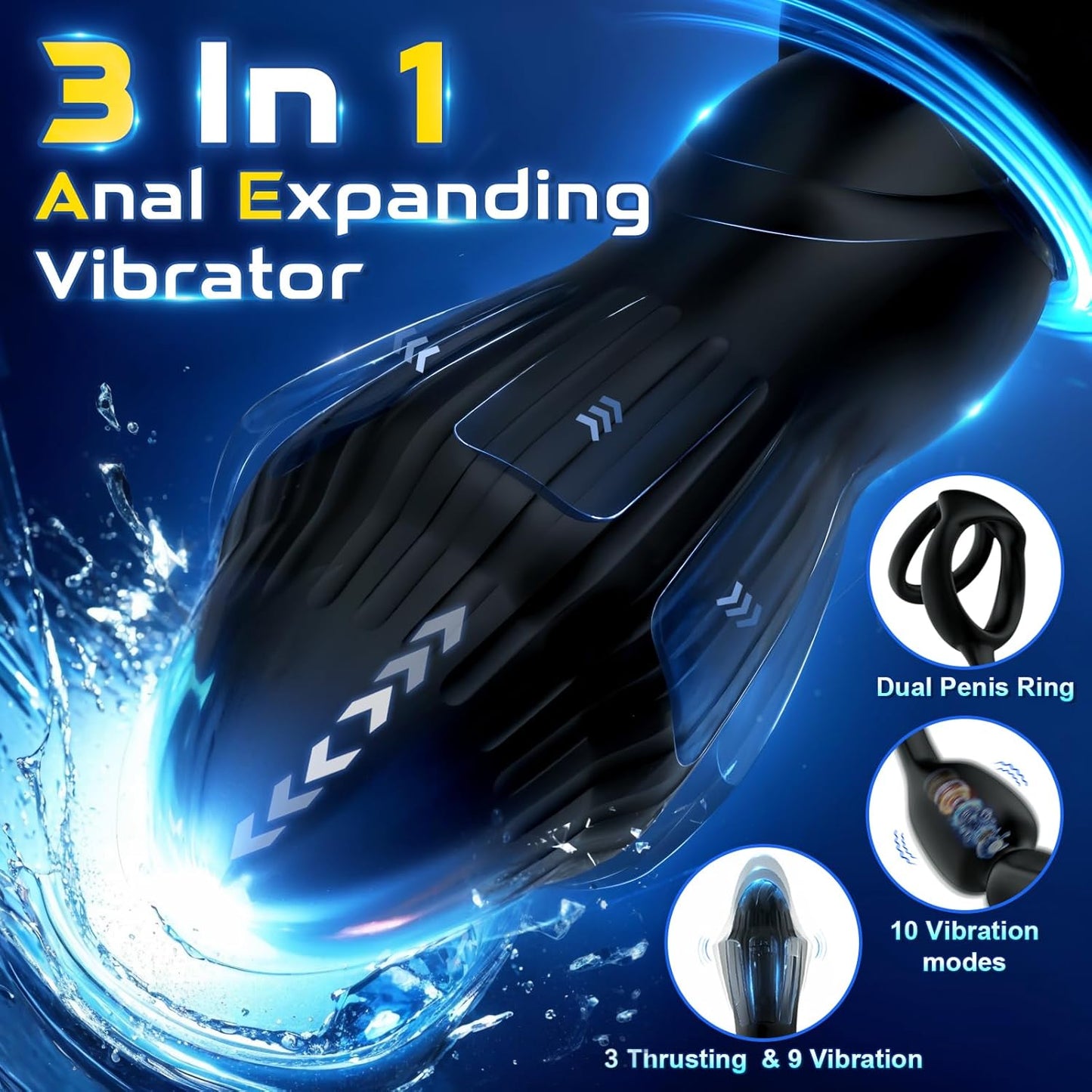 SyncRing App Control Prostate Massager Penis Ring-1