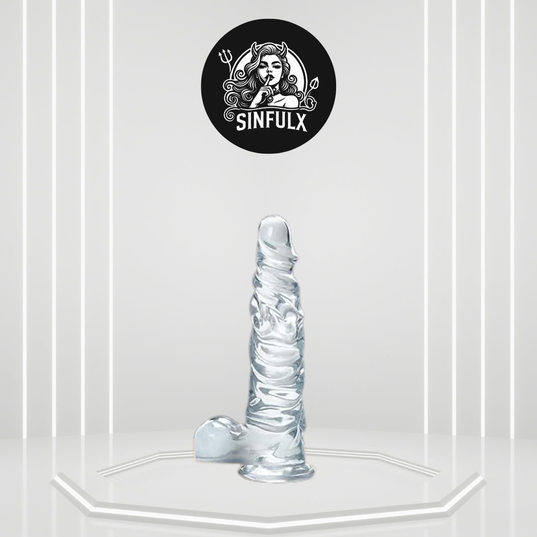 MoonRipple 11.8" Advanced Clear Dildo-0