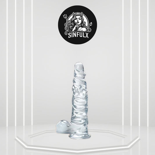 MoonRipple 11.8" Advanced Clear Dildo-0