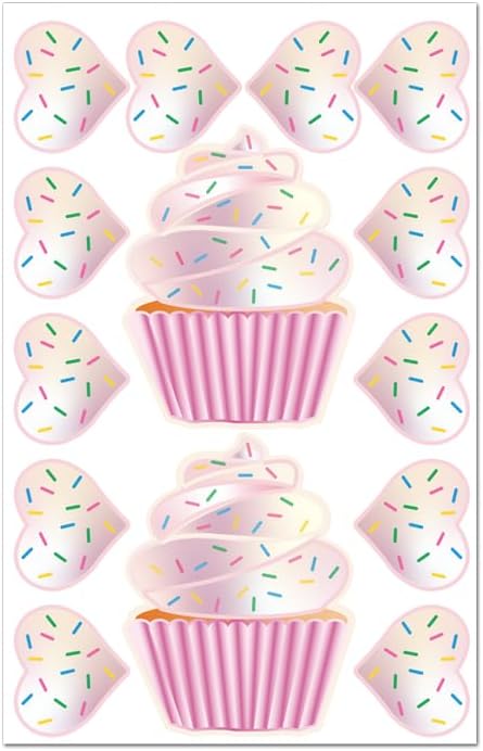 Cupcake & Heart Shaped Edible Nipple Pasties-2