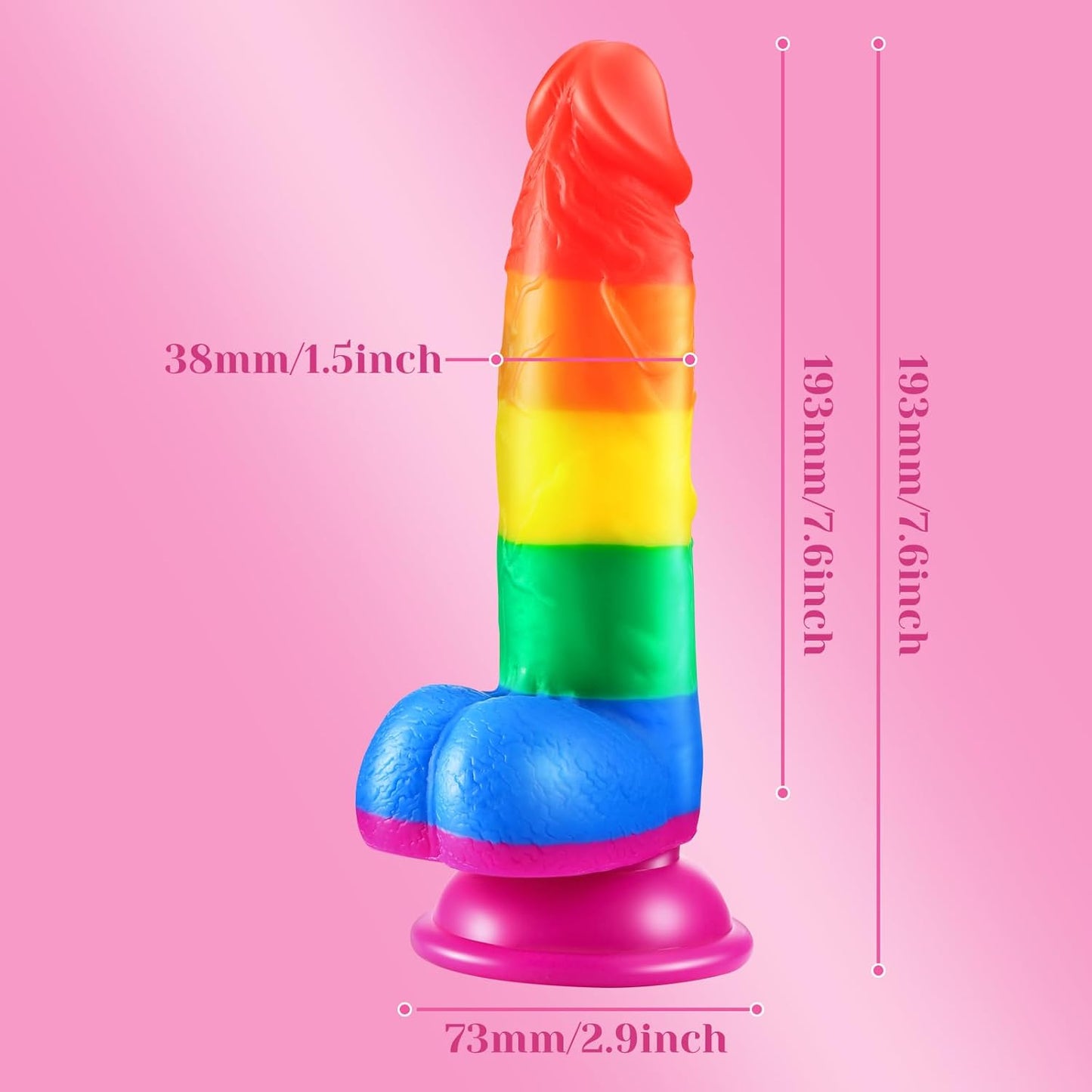 ColorRush 7.6" Dildo-3