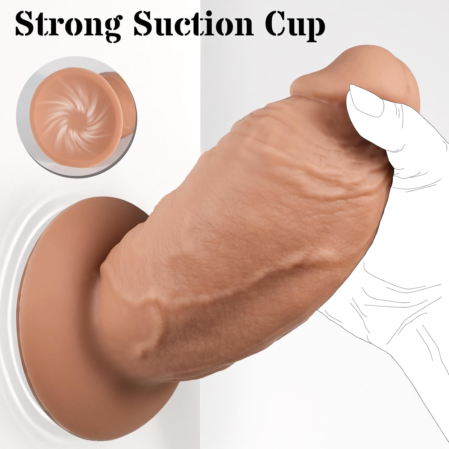 EclipseLust 3.8'' Diameter Thick Dildo-2