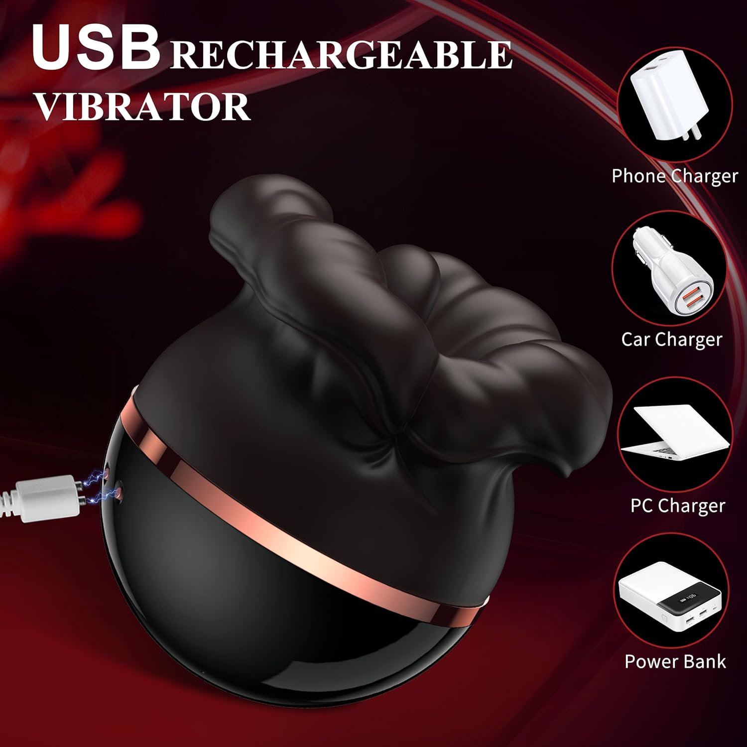 HushBloom Rose Suction Licking Vibrator-4