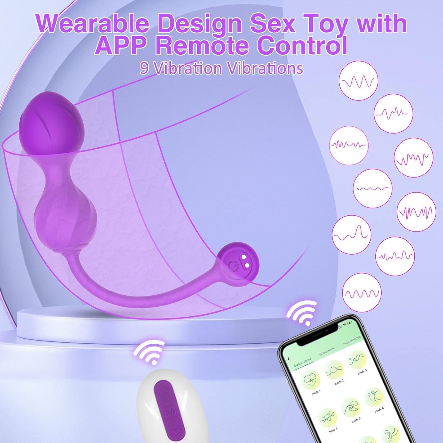 PureAllure Clitoral & Kegel Vibrator-3