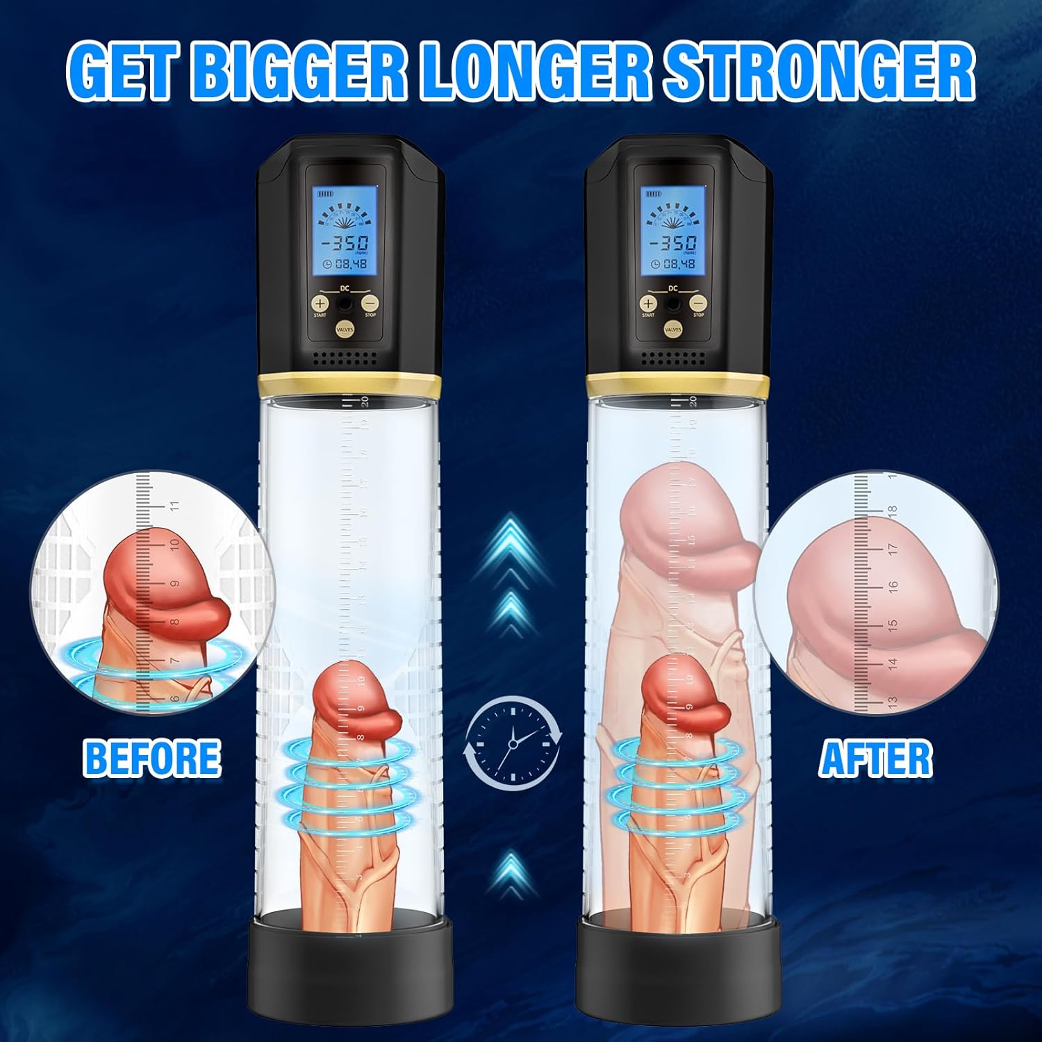 ExtendPlus Electric Penis Pump with 8 Suction Modes & 6 Silicone Sleeves-3