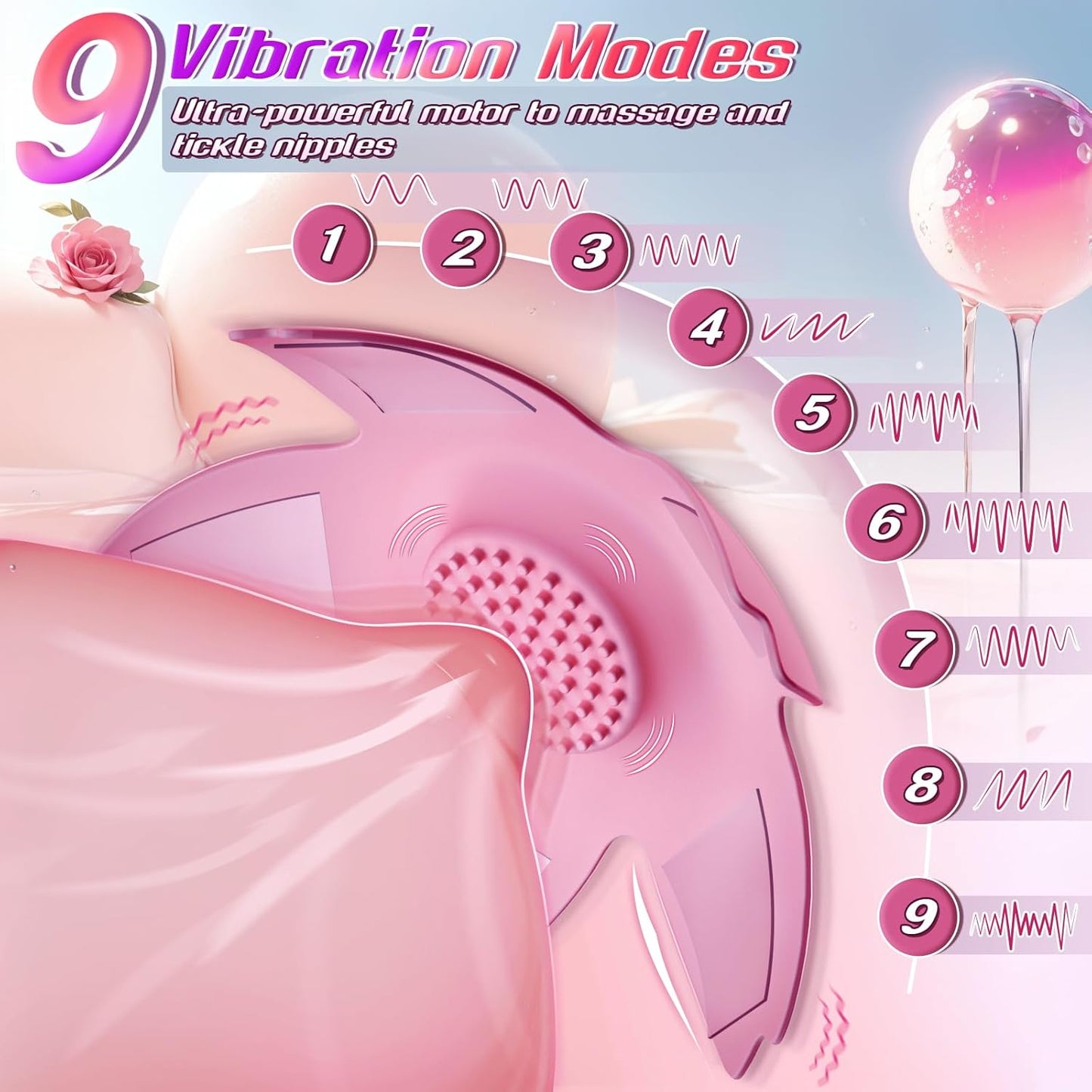 ErosWhisper Adjustable Remote Control Nipple Vibrators-2