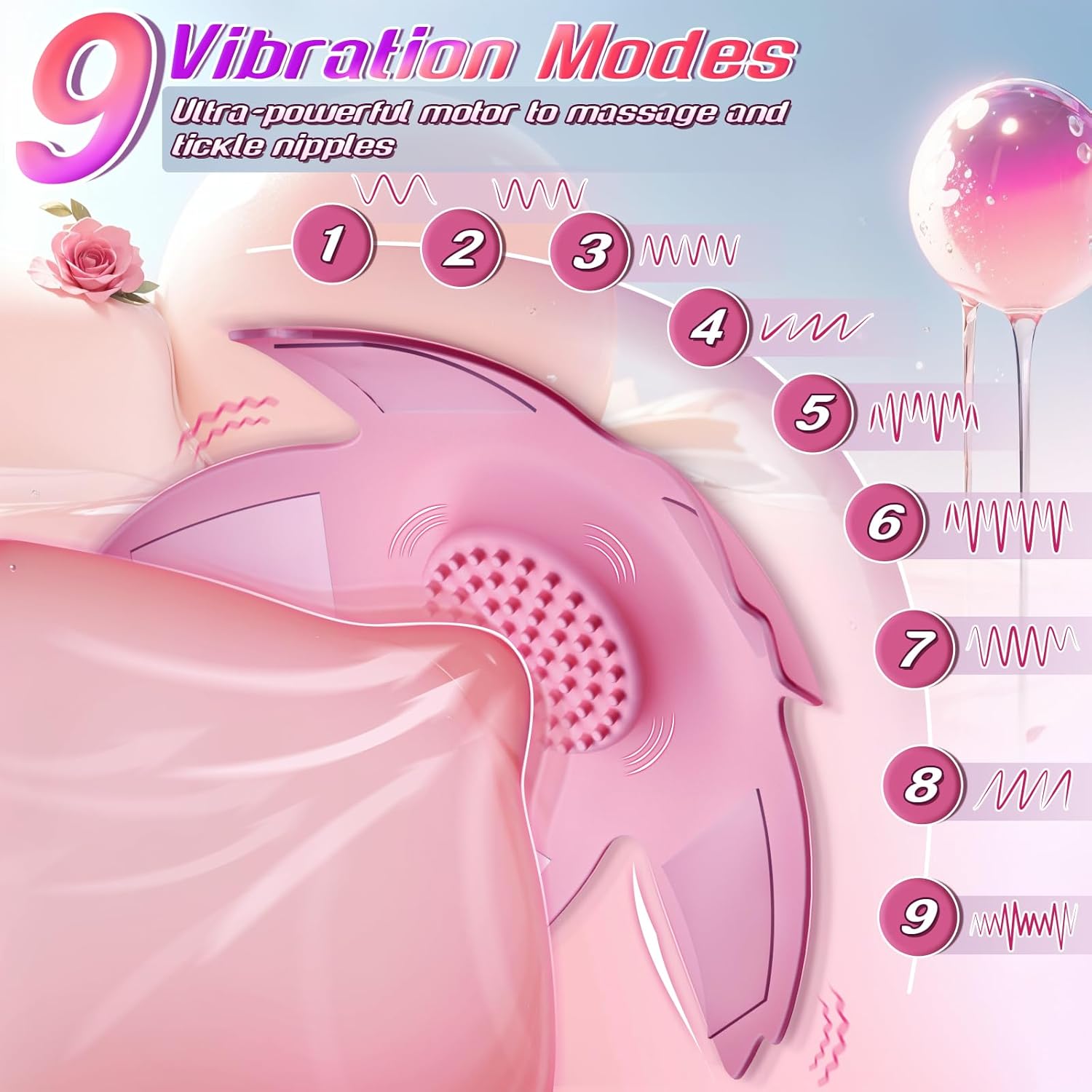 ErosWhisper Adjustable Remote Control Nipple Vibrators-2