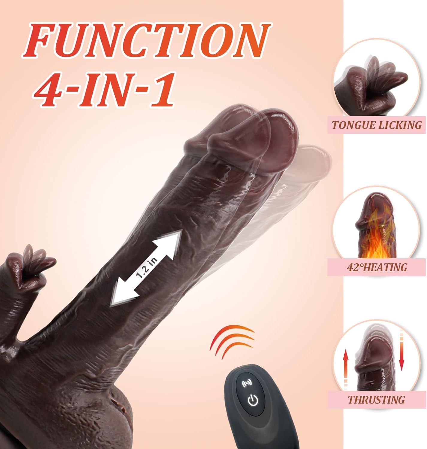 DuskLoom Vibrating Thrusting Dildo Vibrator-2