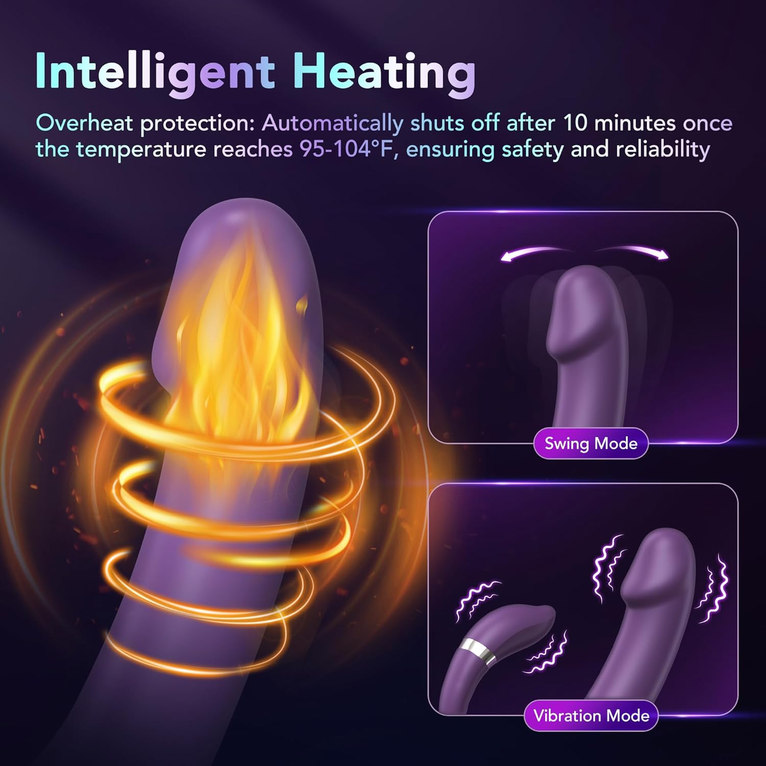 LoomDesire G-Spot Clitoral Stimulation Dildo Vibrator-3