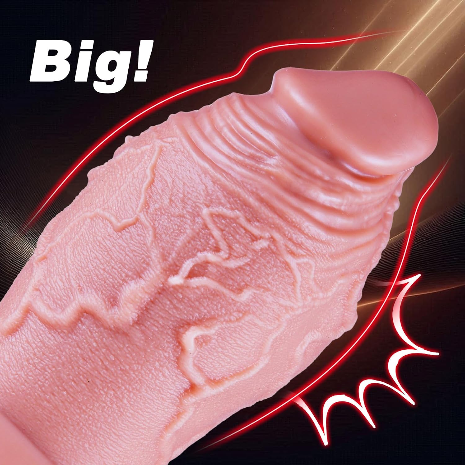 SoftThrob 3.2" Diameter Advanced Dildo-3