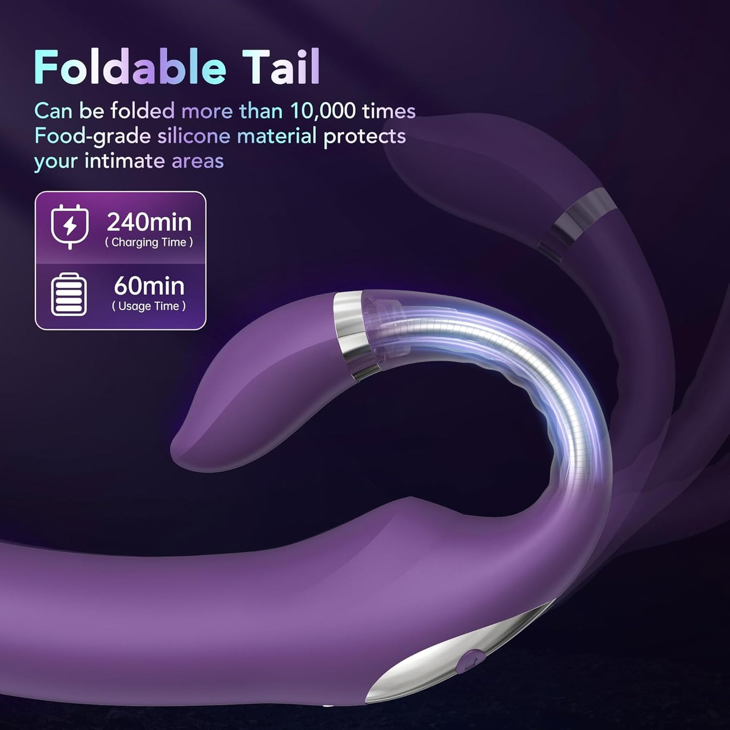LoomDesire G-Spot Clitoral Stimulation Dildo Vibrator-2