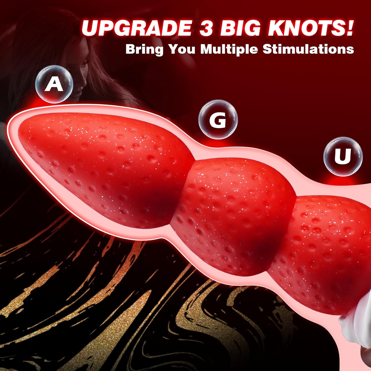 NeoGem 8" Strawberry Monster Dildo-1