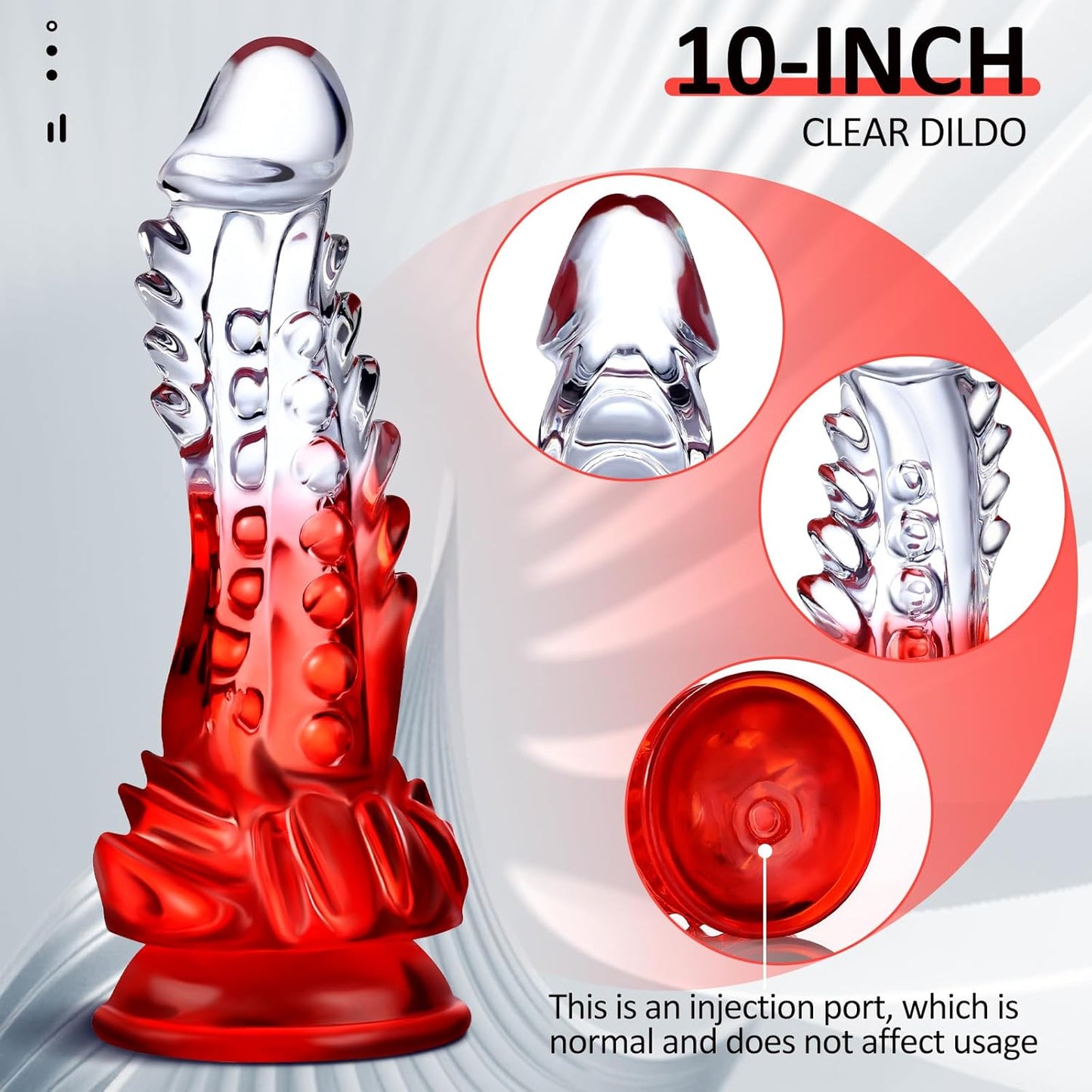 TitanThrill Clear Monster Dildo-2