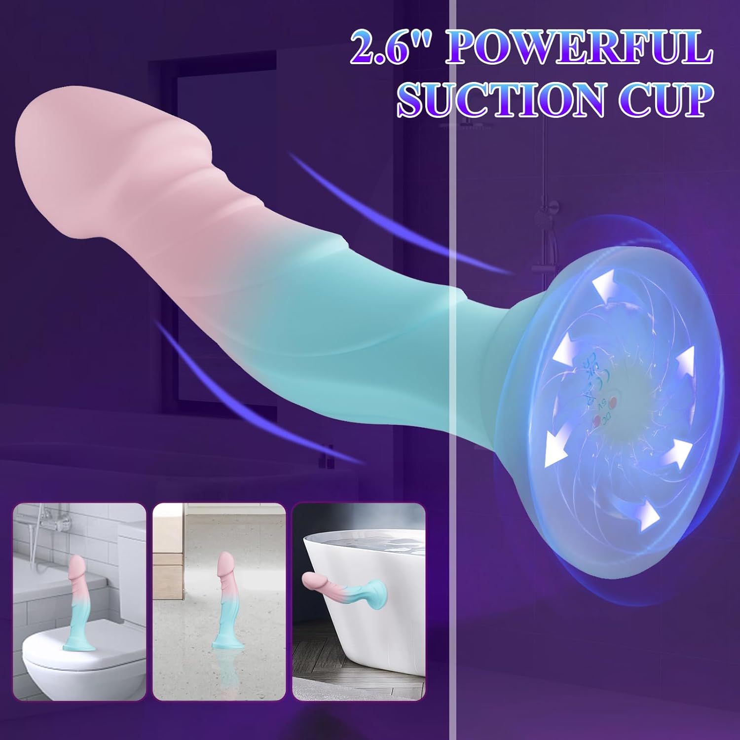 InfiniteFlare Suction Cup Dildo Vibrator-3