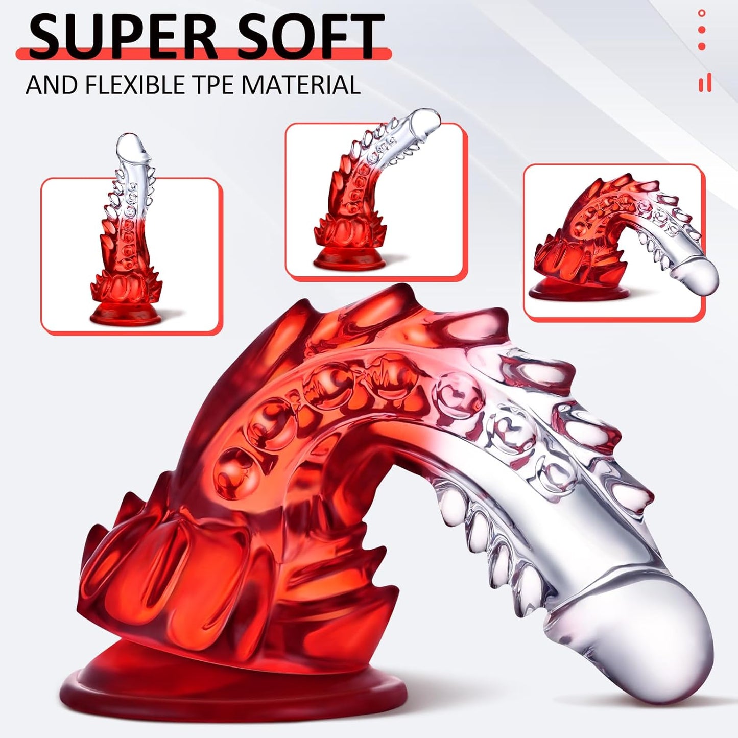 TitanThrill Clear Monster Dildo-3