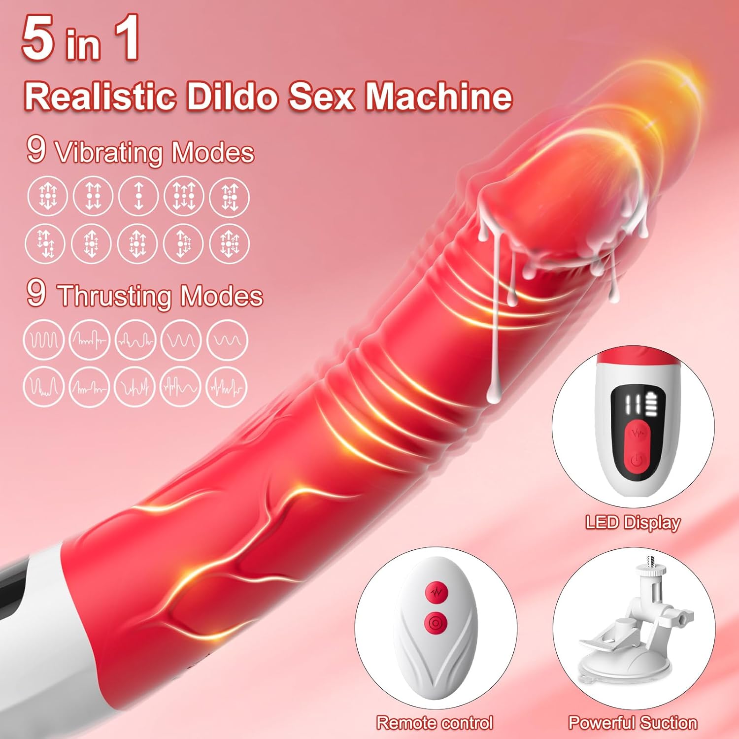 RefinedEdge Thrusting Dildo Sex Machine-1