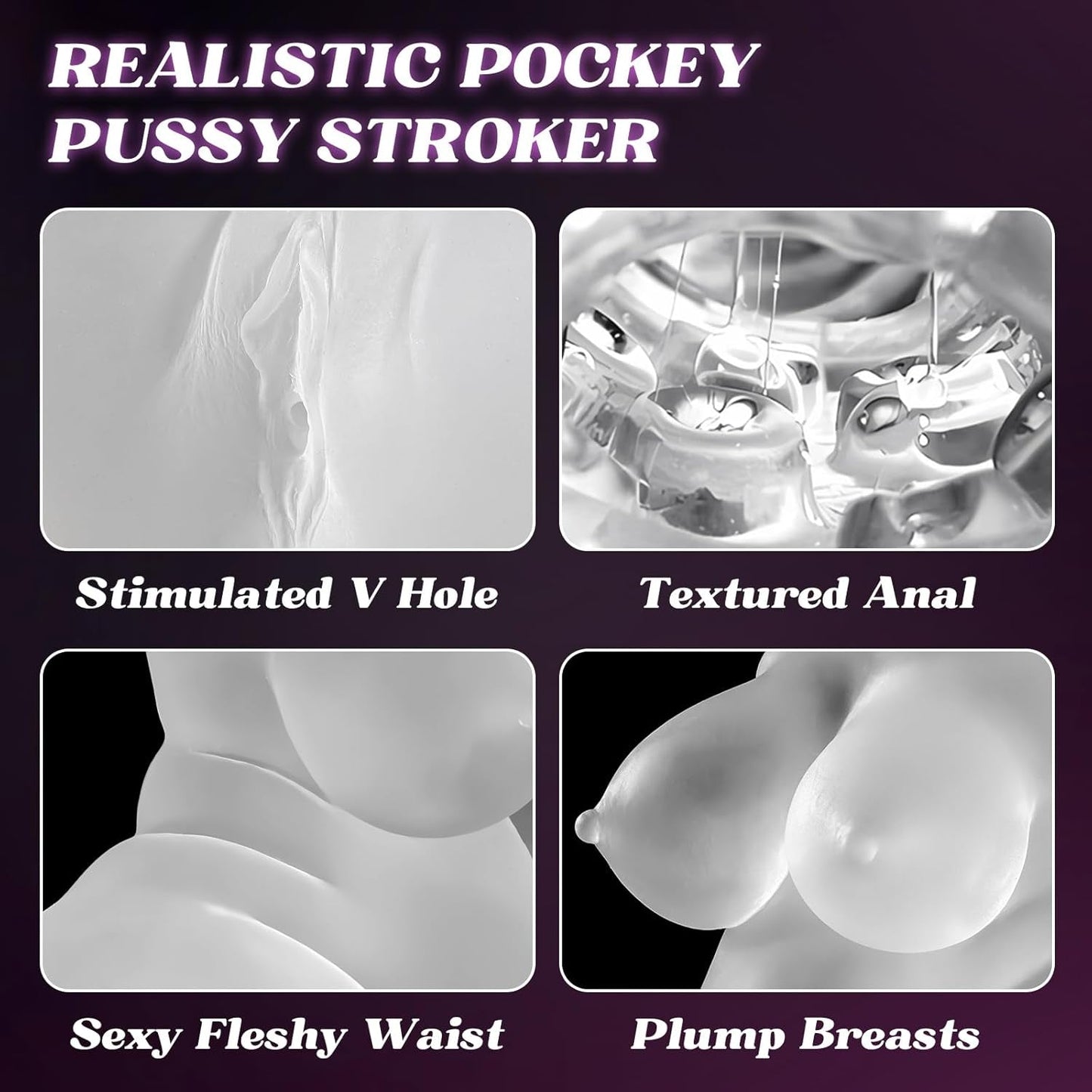 CurvyVision Transparent BBW Sex Doll Stroker-3