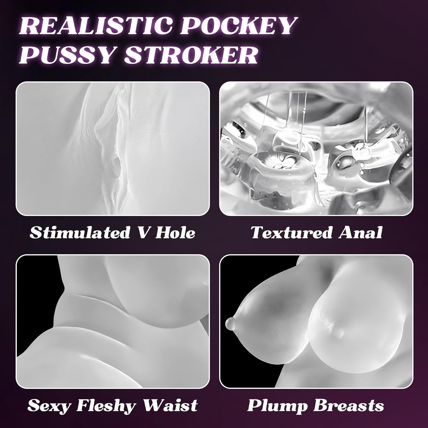 CurvyVision Transparent BBW Sex Doll Stroker-3