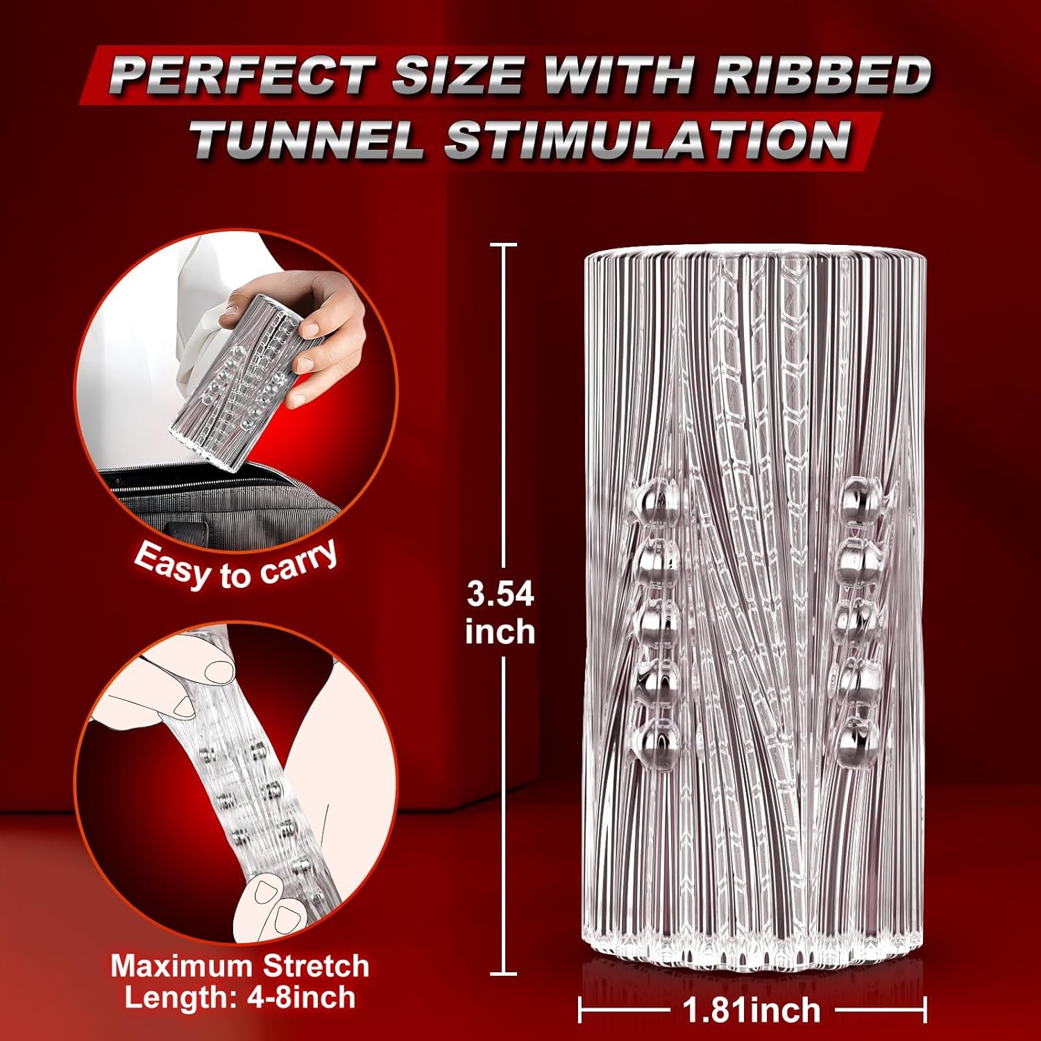 FlickerRush Manual Male Masturbator-4