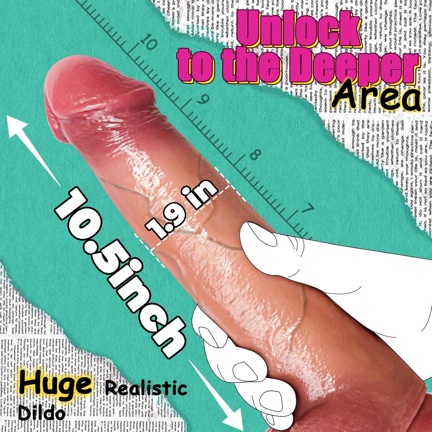 TitanRipple Movable Foreskin Dildo-1
