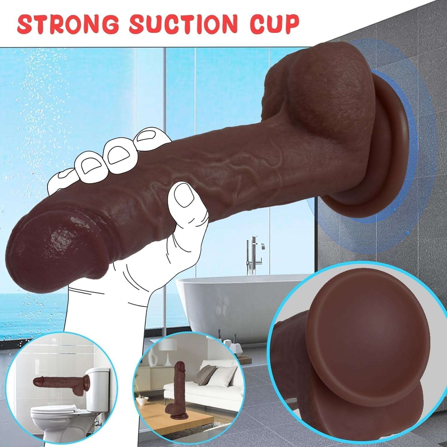 BBD Realistic Silicone Dildo-3