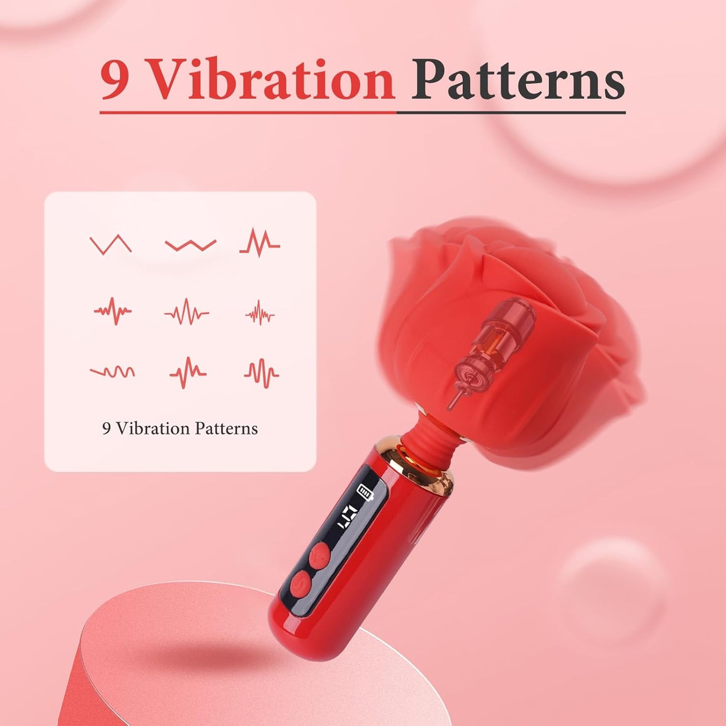 PowerRose Petal Wand Clitoris Vibrator-1