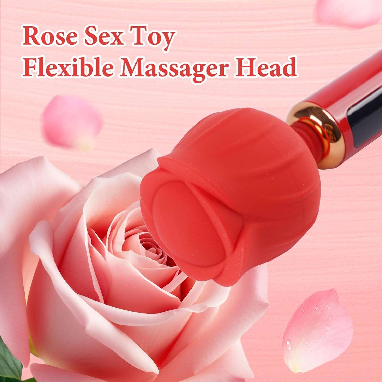 PowerRose Petal Wand Clitoris Vibrator-2