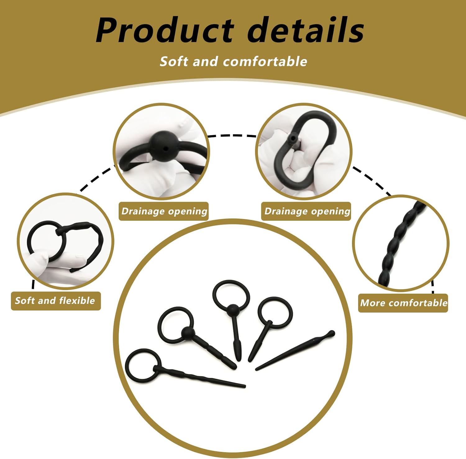 BlissBond Catheters & Sounds 8-Pcs Penis Plug Set-1