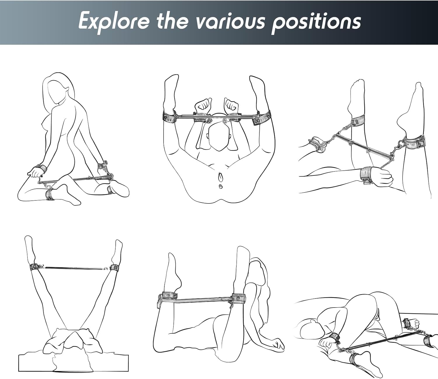 Intimate Couples Bondage Restraint Set-1