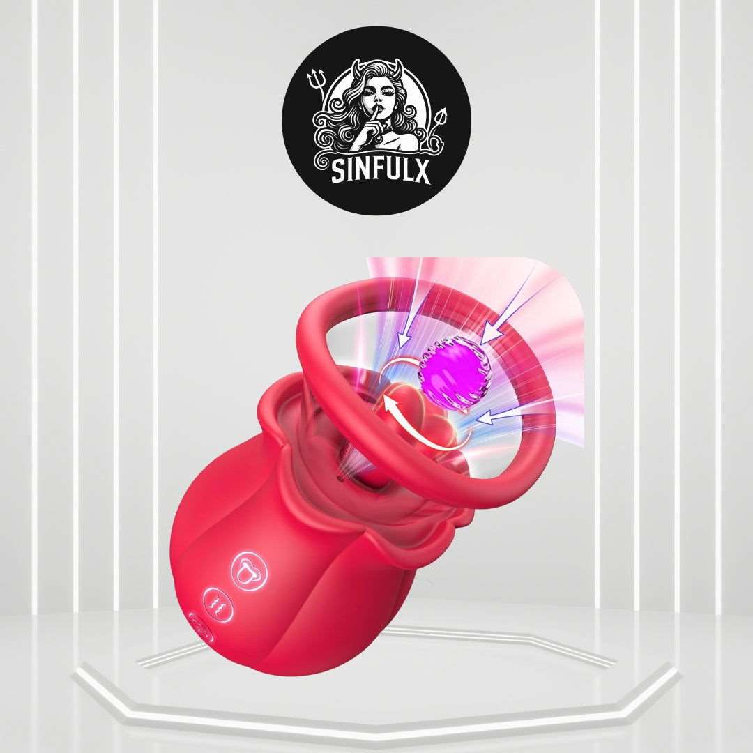 Blooming Rose Clitoral Suction Vibrator-0