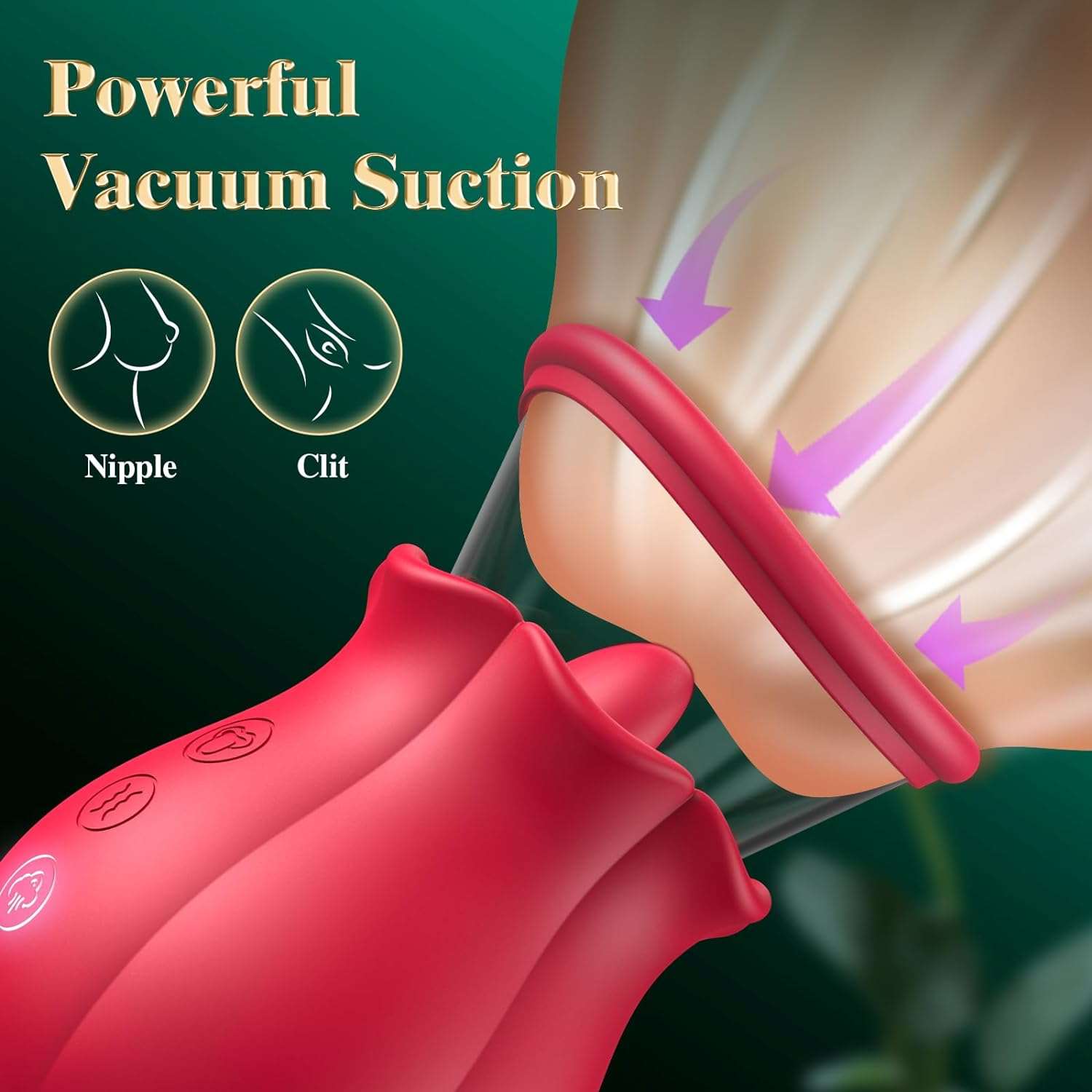 Blooming Rose Clitoral Suction Vibrator-2