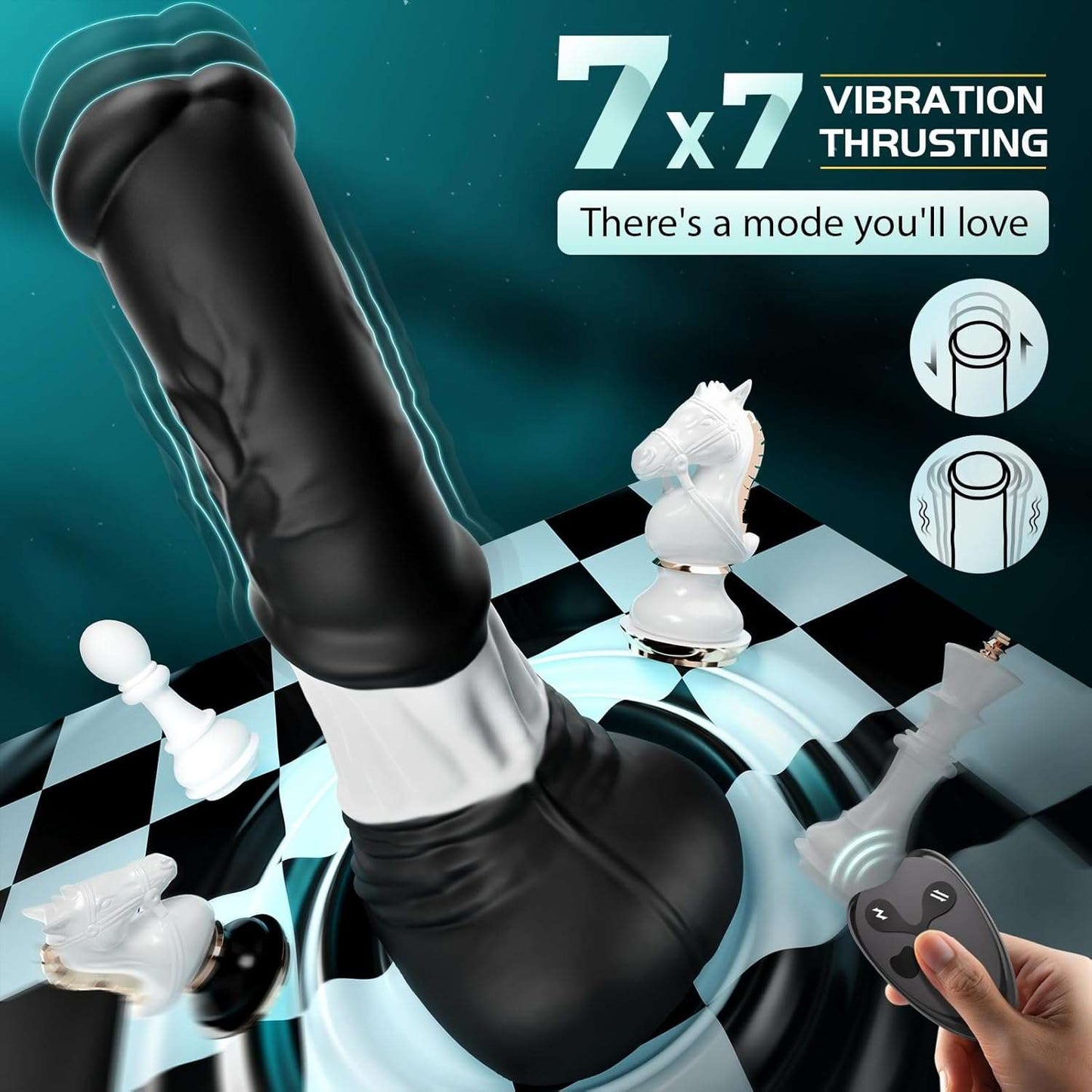 Remote Control Monster Dildo Vibrator-2