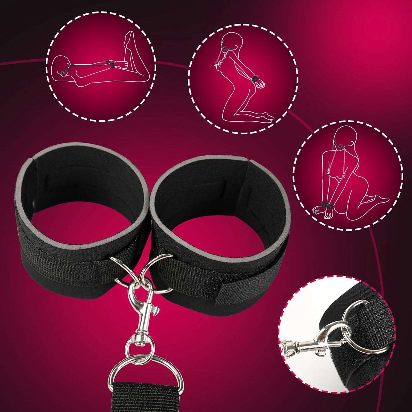 Front & Back BDSM Bondage Restraints-3