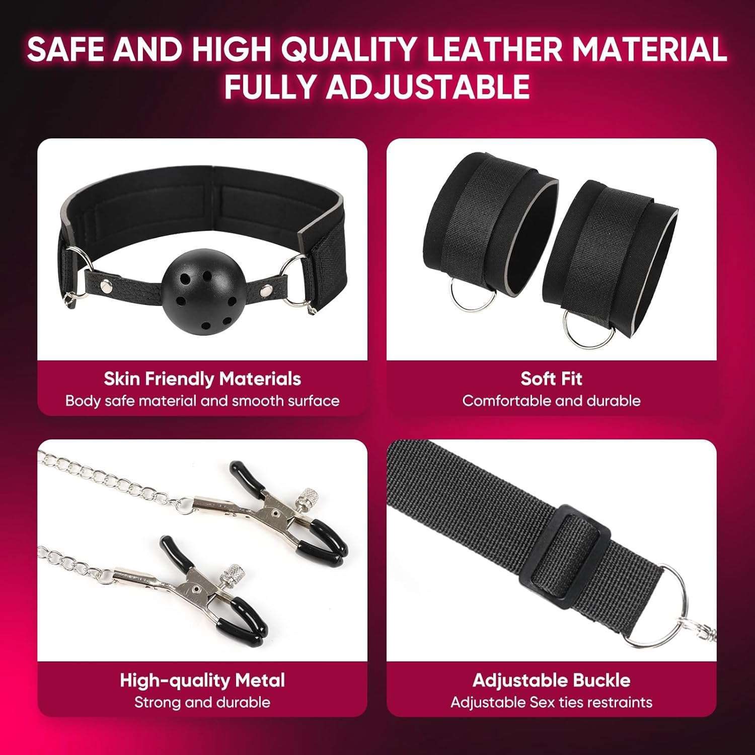 Front & Back BDSM Bondage Restraints-4