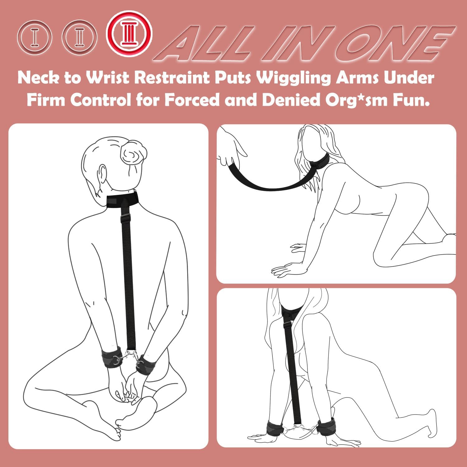 BoundBar Adjustable Neck-to-Wrist Restraint with Spreader Bar-3